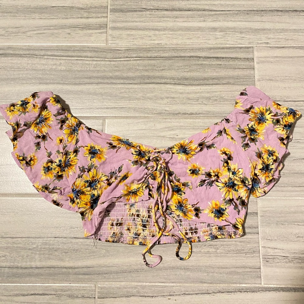 Cropped Floral Top